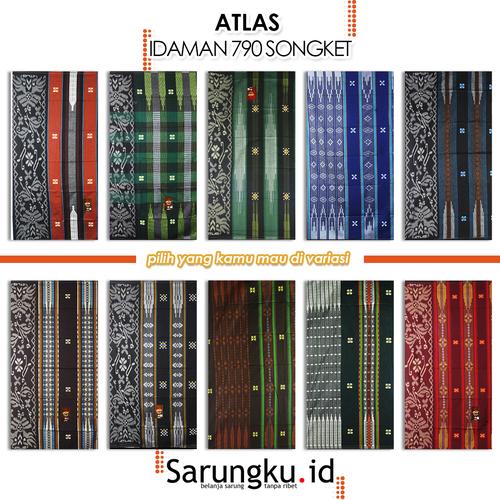 Gambar SARUNG ATLAS PREMIUM 790 SONGKET SPESIAL - COVER dari SarungkuID Kota Surabaya Tokopedia