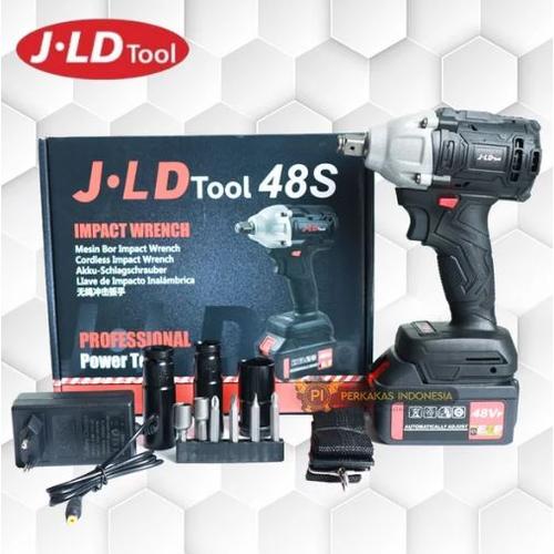 Jual Cordless Impact Wrench JLD TOOL 48S SET Brushless Mesin Bor Baut