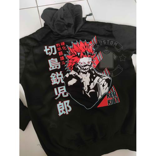 Jual Hoodie Red Riot Eijiro Kirishima Anime Boku no Hero Academia 204 ...