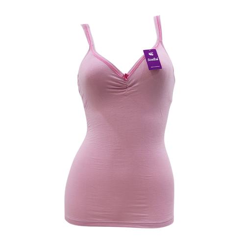 Foto Produk Tank top dengan cup bra busa atasan bh ukuran besar jumbo SCE 1093 - Bata, M dari Scelta Underwear