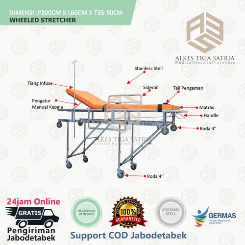 Foto Produk BRANKAR TRANSFER - BRANGKAR AMBULANCE - STRETCHER TRANSFER AMBULANCE dari alkes 3 satria