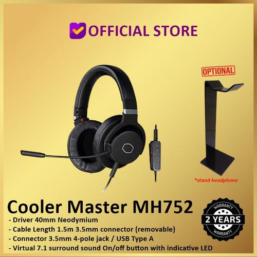 Foto Produk Cooler Master MH-752 Gaming Headset MH752 Virtual 7.1 Surround Sound - MH752 Only dari DUNIA COMPUTER & SERVICE