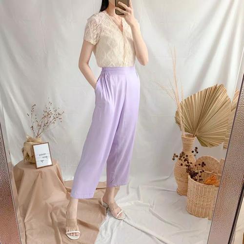 Foto Produk vrame plain pants - Navy dari Terate Mas Fashion