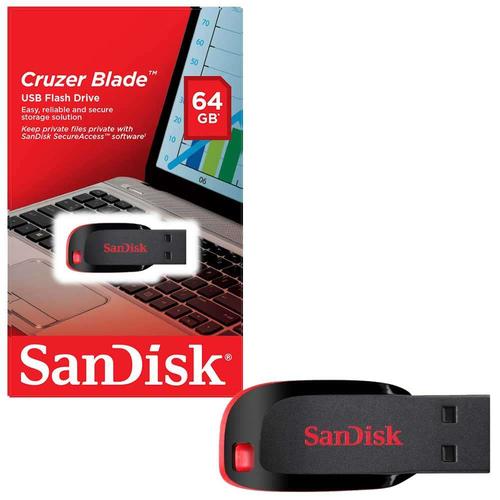 Foto Produk Flashdisk Sandisk Cruzer Blade CZ50 CZ 50 64gb 64 gb USB 2.0 dari PojokITcom Pusat IT Comp