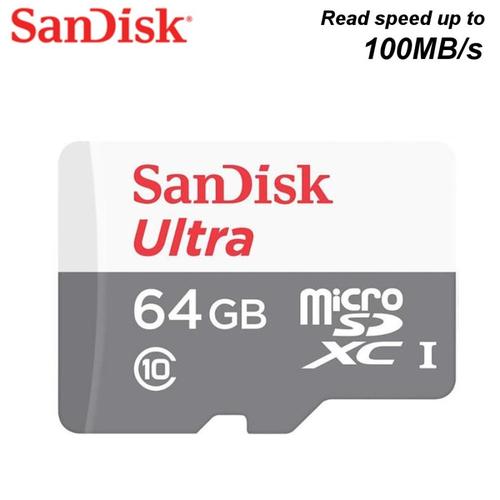 Foto Produk Sandisk Ultra Micro SD 64GB 100Mbps CLASS 10 MicroSDXC Original - 100Mbps dari Aquarius Official