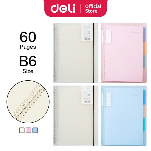 Foto Produk Deli Loose-Leaf Buku Notebook B5 60lembar HB560 - tint dari Deli Stationery