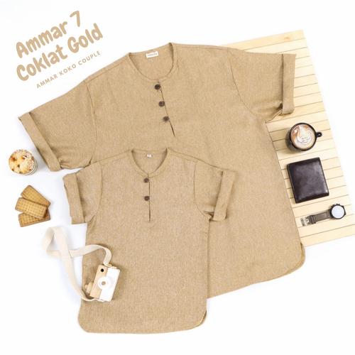 Foto Produk Baju Koko couple ayah anak Ammar - Coklat Gold dari LakuKareh