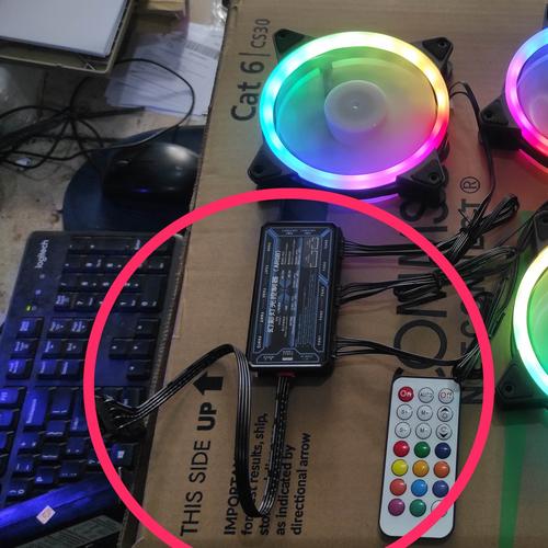 Foto Produk Controller FAN RGB WITH REMOTE UP TO 10 FAN - ARGB dari Oktha Store