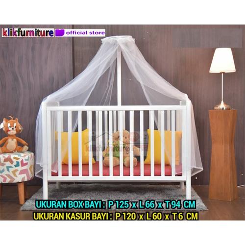 Foto Produk Baby Box Tempat Tidur Bayi + Kelambu GILLIAN dari klikfurniture