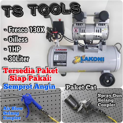 Foto Produk Kompressor Lakoni Fresco 130 / Kompressor oiless / Kompressor silent dari TS Tools