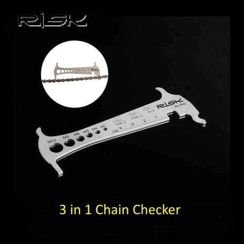 Foto Produk RISK RL305 Bike 3 in 1 Chain Checker Tool - Alat Ukur Rantai Sepeda dari PACE AND RACE