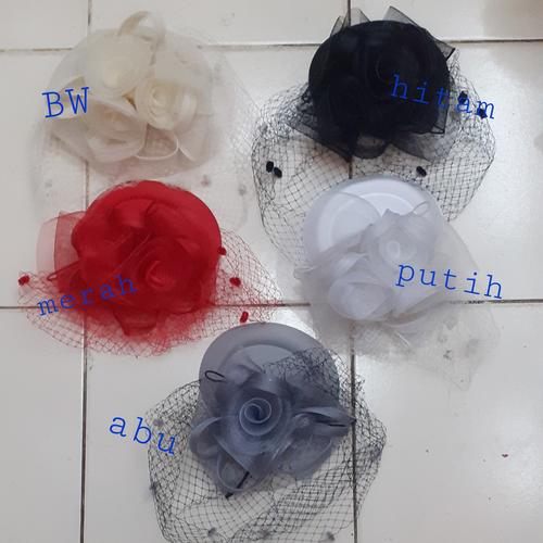 Jual Topi Fascinator 3Bunga 01 