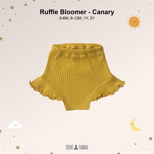Foto Produk RUFFLE BLOOMER (CELANA BAYI PEREMPUAN) - CANARY, 0-6M dari Bohopanna