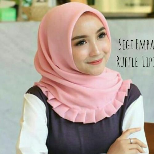 Gambar Jilbab Hijab Kerudung Segi Empat Rempel Lipit Grigi Jilbab Terbaru - Molvan dari Denar Hijab Kab. Tangerang Tokopedia
