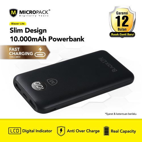 Foto Produk Micropack Power Bank Blazer Lite - 10000mAh Fast Charge Dual In & Out dari Micropack Official Store
