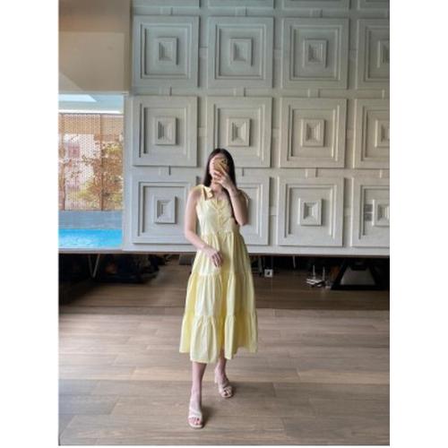 Foto Produk V184 Ester Dress - 4 color - Kuning, S dari Velove