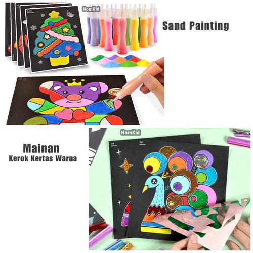 Jual Mainan Edukasi DIY Sand Painting Game Mewarnai dengan Pasir