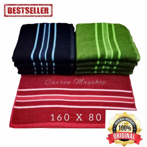 Foto Produk BEBAS COVID 19 ! HANDUK MANDI JUMBO DEWASA MURAH_BAGUS UKURAN 160X80 - Hijau dari carren mayshop