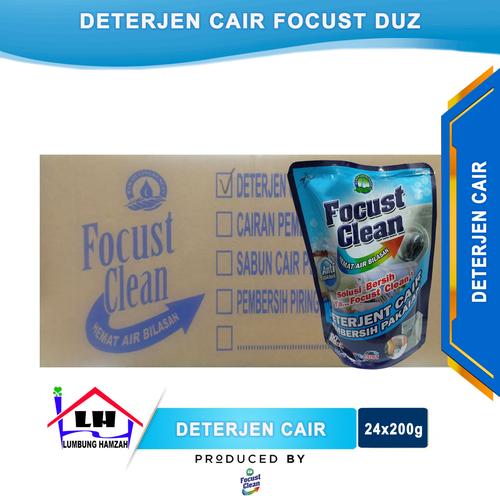 Foto Produk Deterjen Cair FOCUST Duz Isi 24x200 ml Instant/Sameday dari Toko Sabun Hamzah