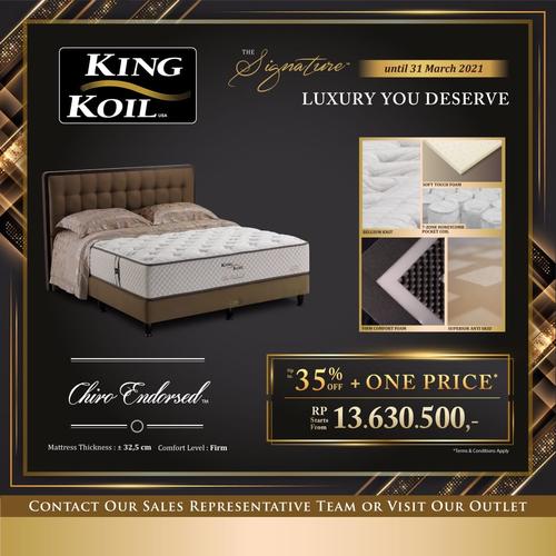 Jual King Koil Spring Bed Type Chiro Endorsed Mattress Only 160 X 200 Jakarta Pusat Flawless S Tokopedia Jual King Koil Spring Bed Type Chiro, King Koil Spring Bed Type