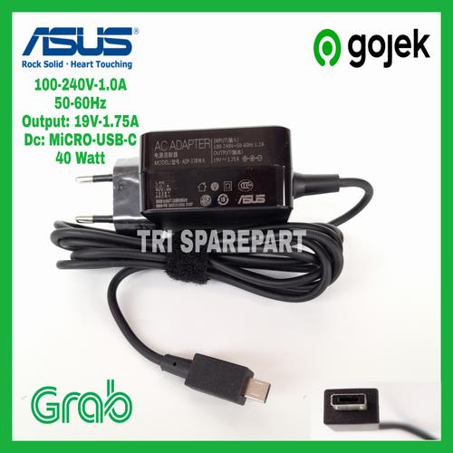 Foto Produk Adaptor Charger Casan Laptop Asus E202SA E202S E202 19V 1.75A Ori dari Selamat datang di toko TRI SPAREPART