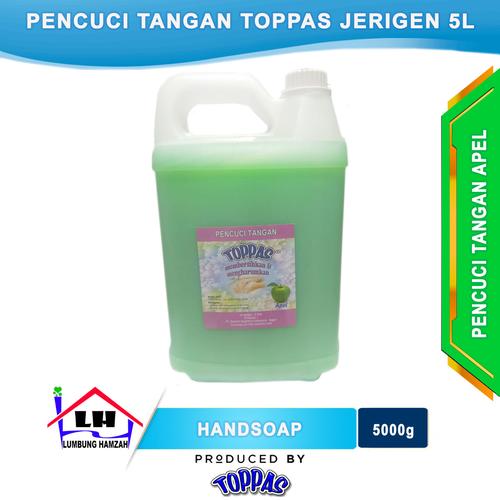 Foto Produk Hand Soap Apel 5 L TOPPAS Mutu TOP Harga PAS Instant/Sameday dari Toko Sabun Hamzah