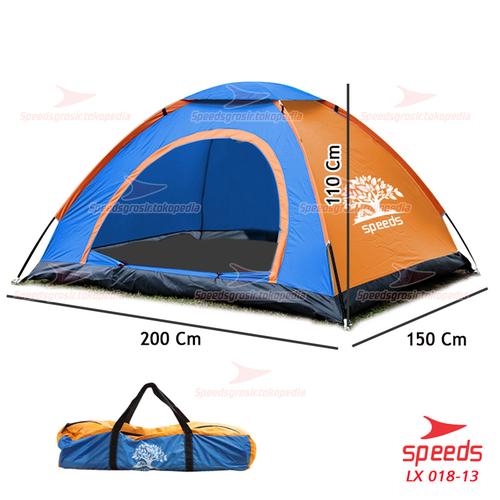 Gambar Tenda Camping Tenda Gunung 2-3Orang Manual Tenda Lipat Portable 018-33 - Biru Manual dari Speeds Official Store Kota Surabaya Tokopedia