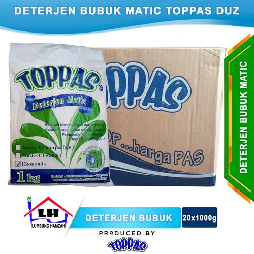 Foto Produk Deterjen Bubuk Matic 1 Duz TOPPAS Mutu TOP Harga PAS Instant/Sameday dari Toko Sabun Hamzah