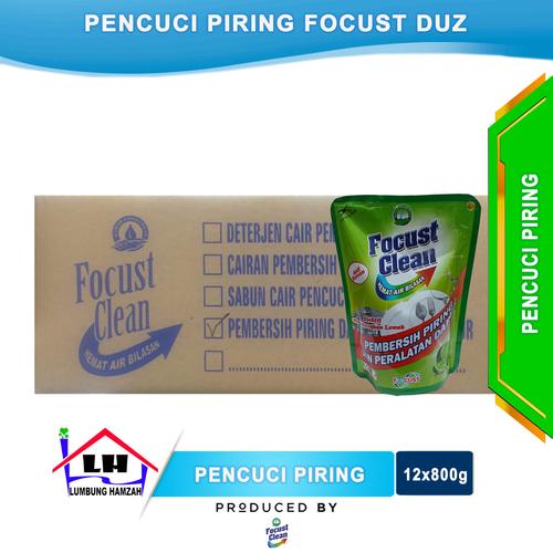 Foto Produk Pencuci Piring FOCUST Duz Isi 12x800 ml Instant/Sameday dari Toko Sabun Hamzah