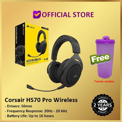 Foto Produk Corsair HS70 Pro Wireless 7.1 Surround Sound Gaming Headset HS 70 - CA-9011211-AP dari DUNIA COMPUTER & SERVICE