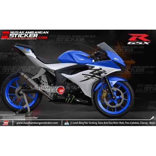 Foto Produk Stiker GSX Kanji Biru x Abu abu dari Nusakambangan Sticker01