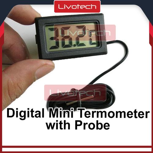 Foto Produk Digital Thermometer dengan Probe 1 meter (termometer mini) dari LIVOTECH