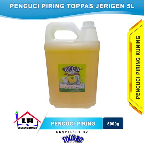 Foto Produk Pencuci Piring Lemon 5 L TOPPAS Mutu TOP Harga PAS Instant/Sameday dari Toko Sabun Hamzah