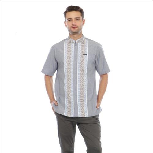 Foto Produk Baju Koko Rebertus Pria Lengan Pendek Farraz - Abu-abu, S dari Rebertus