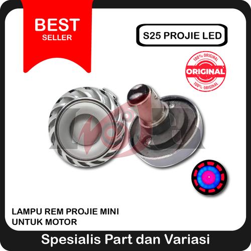 Foto Produk S25 Proji Led Stop Lamp Lampu Rem Projie Motor Projector Mini dari Ledeng Motor Bandung