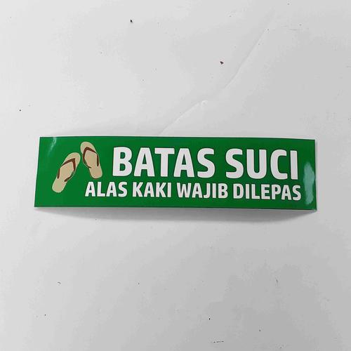 Foto Produk Sejasa Peduli : Stiker Tanda Batas Suci dari Syafana