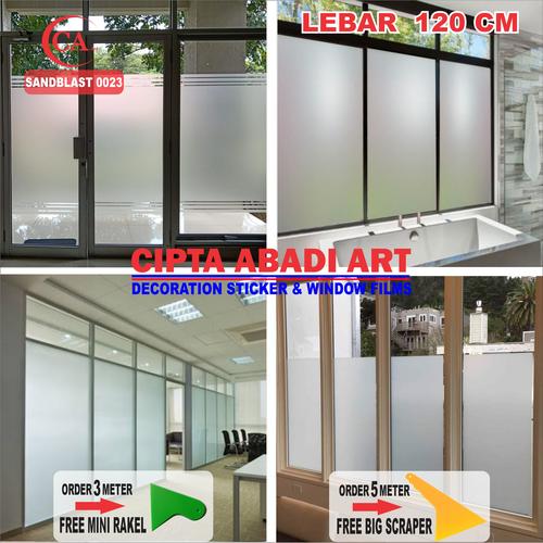 Foto Produk STIKER KACA SANDBLAST COCOK UNTUK RUMAH/KANTOR (WINDOW FILM ) - POLOS LEBAR 90 dari STIKER KACA & KACA FILM