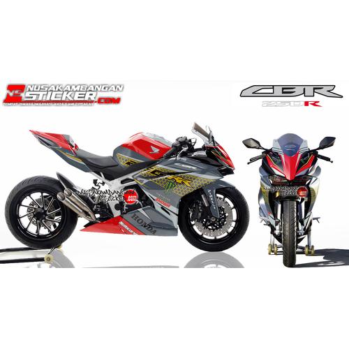 Foto Produk Stiker CBR 250R Abu - abu Merah dari Nusakambangan Sticker01