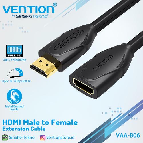 Foto Produk Vention B06 1M - Kabel Extension Perpanjangan HDMI Male to Female dari VENTION by SinsheTekno