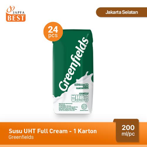 Foto Produk Susu Greenfields UHT Full Cream 200 ml - Isi 24 pcs dari Japfa Best Jakarta