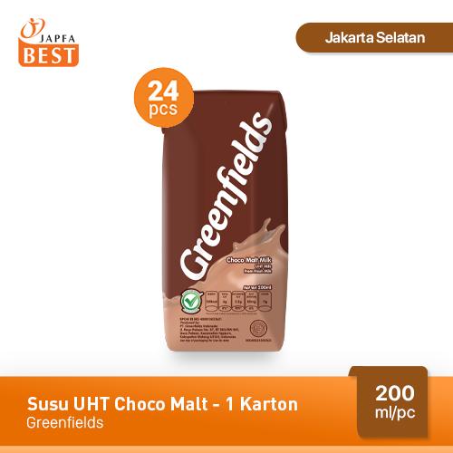 Foto Produk Susu Greenfields UHT Choco Malt 200 ml - Isi 24 pcs dari Japfa Best Jakarta