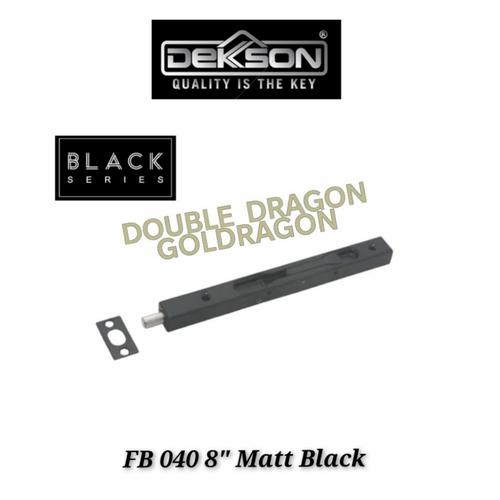 Jual Flush Bolt Dekkson FB 040 8" Matt Black Grendel Tanam Dekkson FB