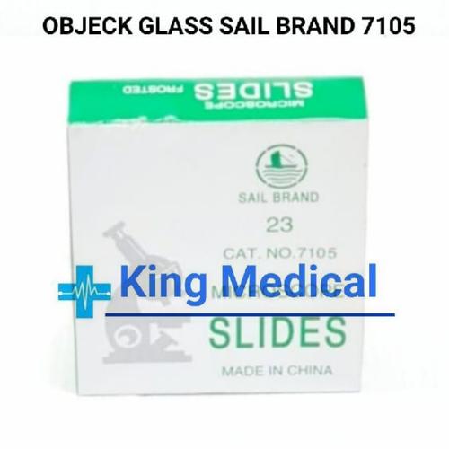 Jual Object Objek Glass Kaca Preparat Sail Brand 7105/Microscope Slides Jakarta Barat King