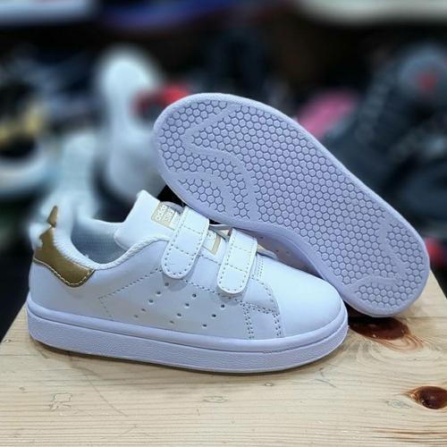 Jual Sepatu Anak Anak Adidas Stan Smith White Gold 21-35 - Jakarta Selatan  - juragansepatuanak25 | Tokopedia