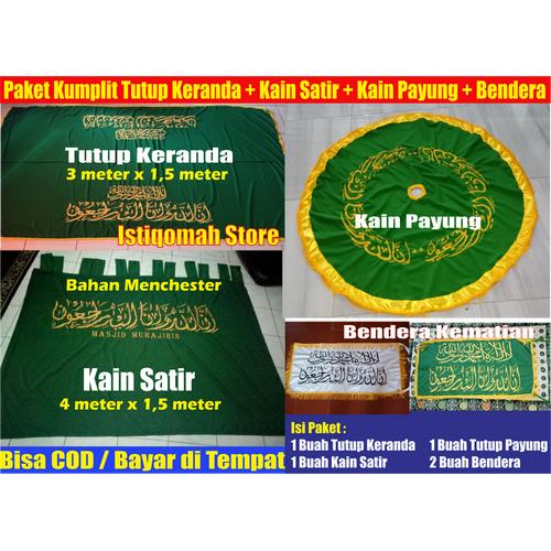 Foto Produk Paket Komplit Kain Penutup Keranda, Kain Satir, Kain Payung, Bendera dari Istiqomah-Store