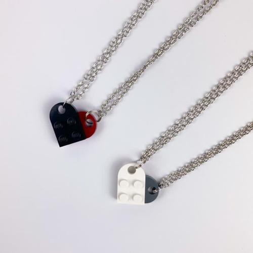 Jual lego heart necklace (couple 