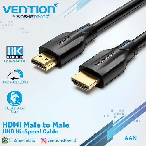 Foto Produk Vention AAN Kabel HDMI v2.1 Male to Male UHD 8K 4K FHD HDR - 1 Meter dari VENTION by SinsheTekno