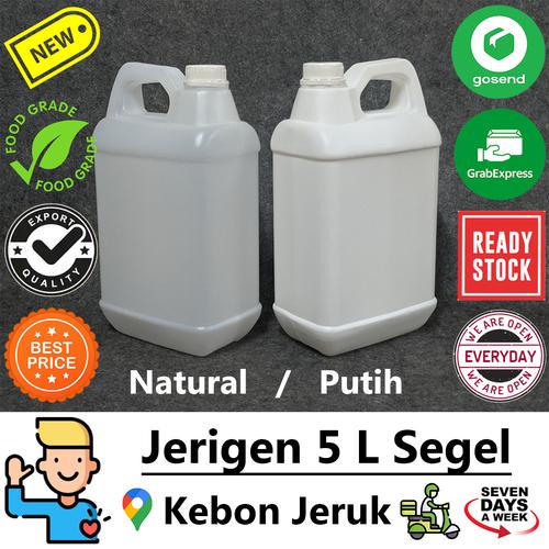 Foto Produk Jerigen 5 L Liter Segel (GoSend Jakbar) - Badan Natural dari DIBORONGGAN