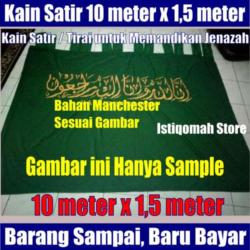 Foto Produk Kain Satir Tirai Penghalang Pemandian Jenazah Manchester 10 m x 1.5 m dari Istiqomah-Store