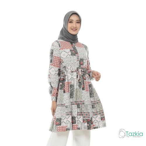 Foto Produk Atasan Muslim Wanita | Ariana Tunik Abu| S M L XL | Tazkia Hijab - Size 1 dari Tazkia Hijab Store